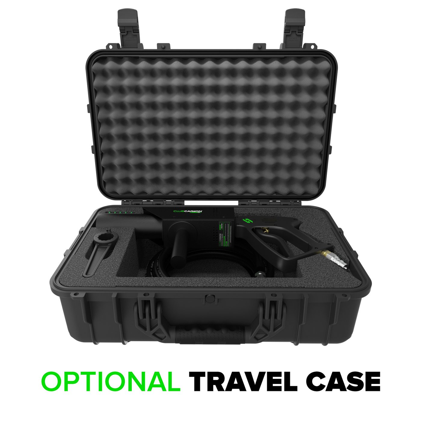 Club Cannon Handheld MKII CO2-kanon i transportkoffert med skum